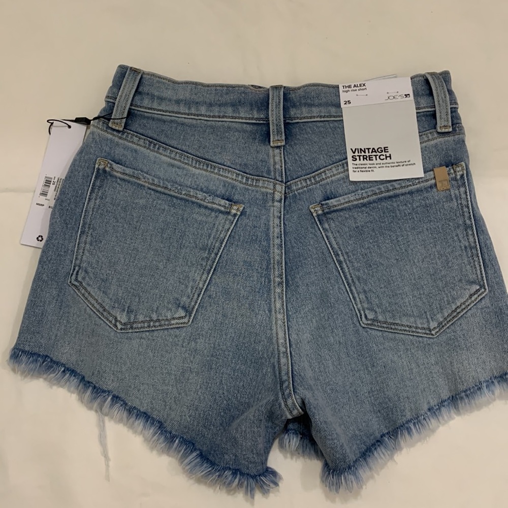 🛑SOLD🛑 NWT JOE’S Alex Denim Cut Off Shorts Blue Size 25 - Picture 10 of 14